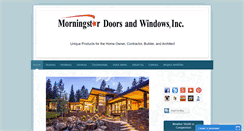 Desktop Screenshot of morningstardoorsandwindows.com